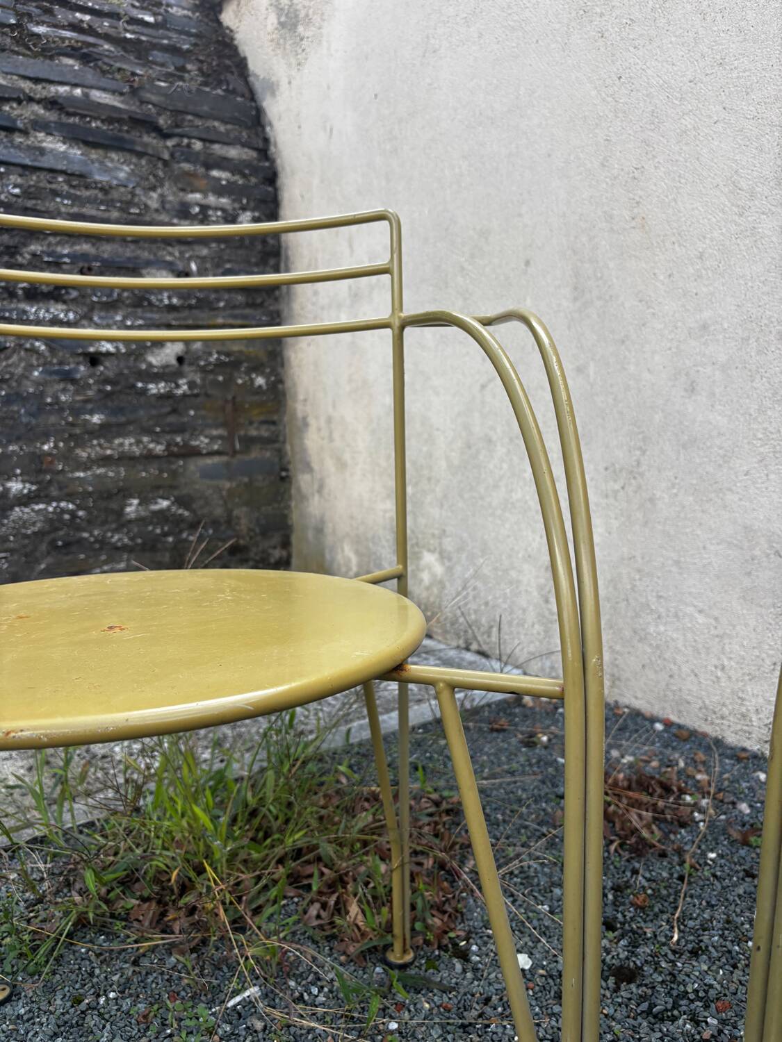 3 "Silver Moon" chairs by Pascal Mourgue for Fermob, 1985