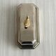 Vintage silver-plated metal butter dish