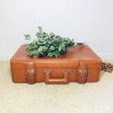Vintage leather suitcase