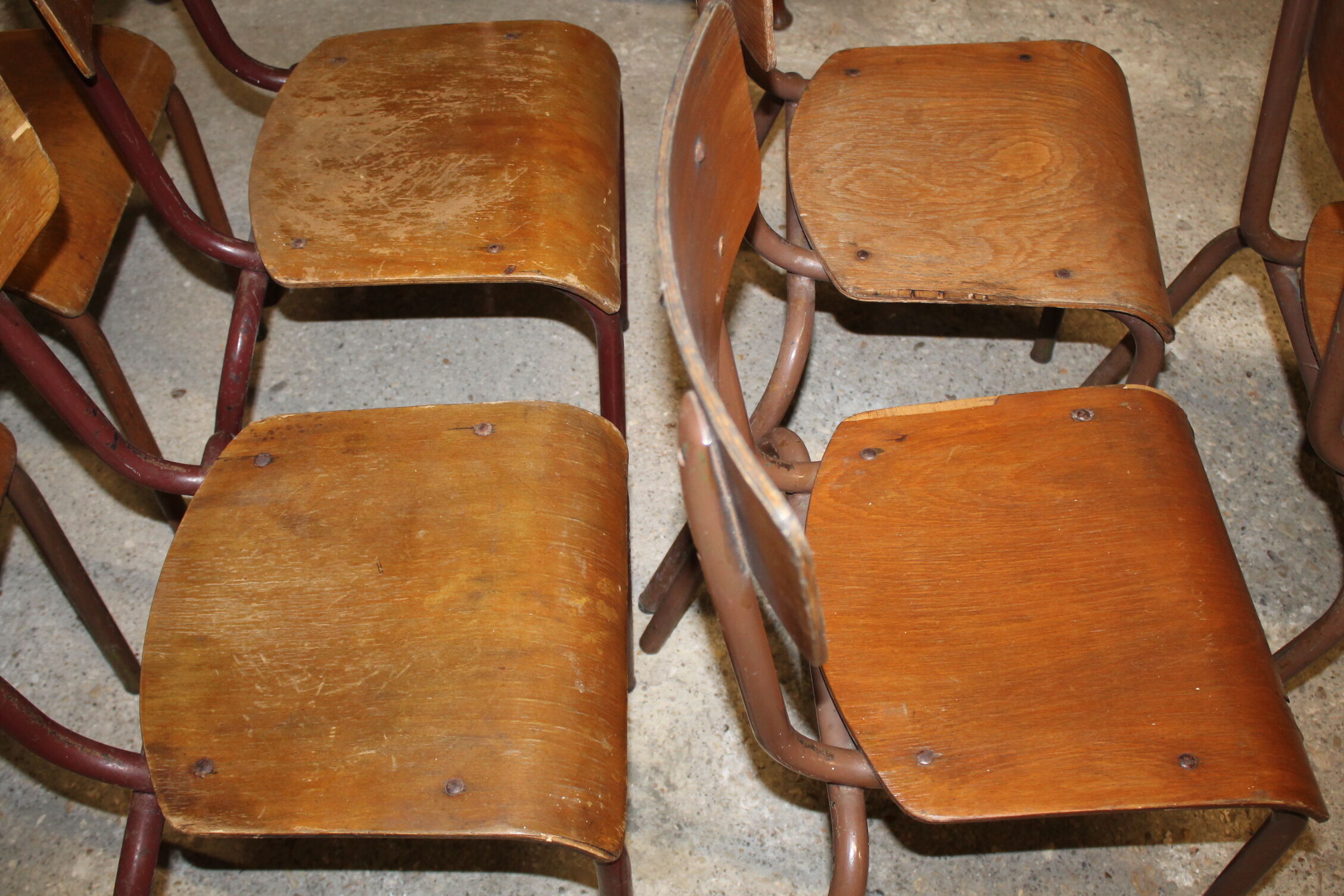 Set of 7 chairs Mullca