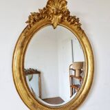 Antique oval mirror