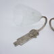Pair of Art Deco style wall light of pressed glass