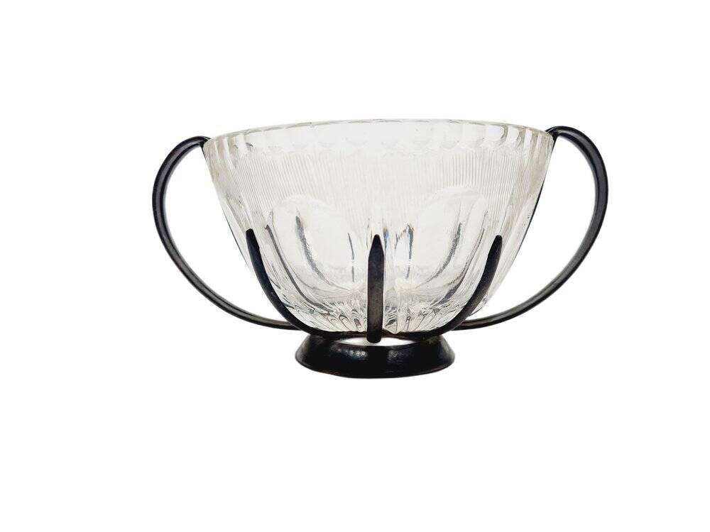 Art Deco sugar bowl from Hefra, Poland, 1970s