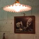 Old pleated opaline hanging