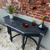 Black wooden console