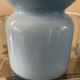 Pair of vintage lamps in blue glass