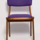 Mid-Century Modern Bumerang Chair, Purple Wool, Poland, 1960s