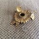 Brass inkwell