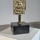 Pair of Dioniso Table Lamps in Marble and Brass by Angelo Brotto, Esperia
