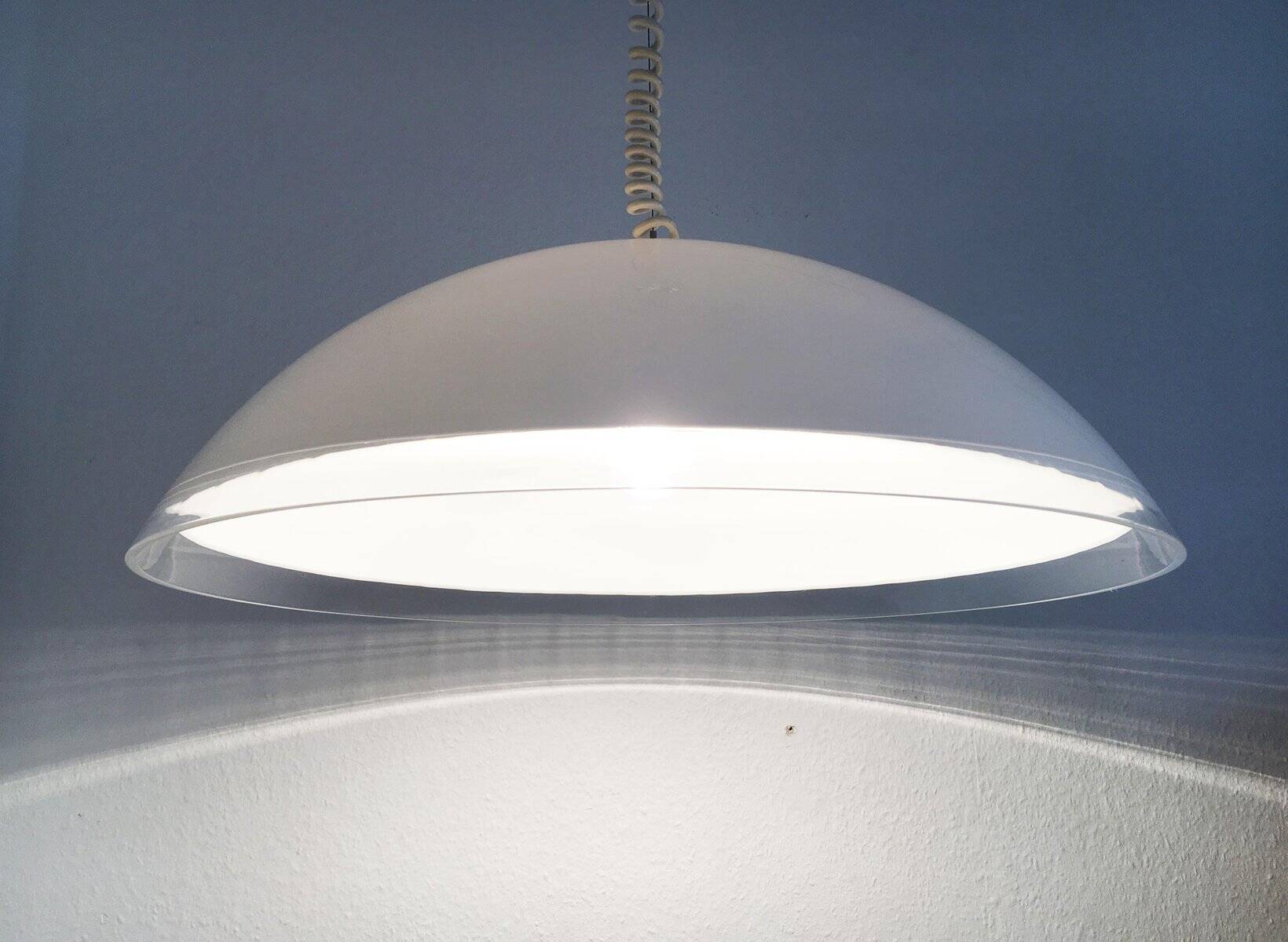 Suspended lamp model Bella di Notte vintage Italian by Franco Bresciani for Guzzini, 1970s.