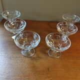 6 art deco Champagne glasses