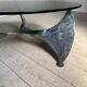 Table basse ronde hélice vintage