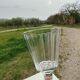 Baccarat White wine glass or port Crystal cut with cut sides, circa 1840