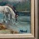 Raimont Lecourt, old painting, oil on panel