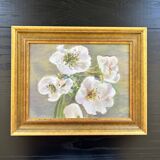 Tableau bouquet d’amaryllis blancs
