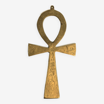 Croix Égyptienne Laiton Doré