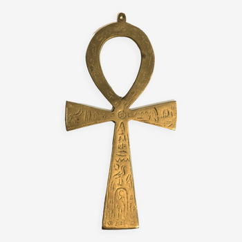 Egyptian Cross Golden Brass