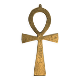 Egyptian Cross Golden Brass