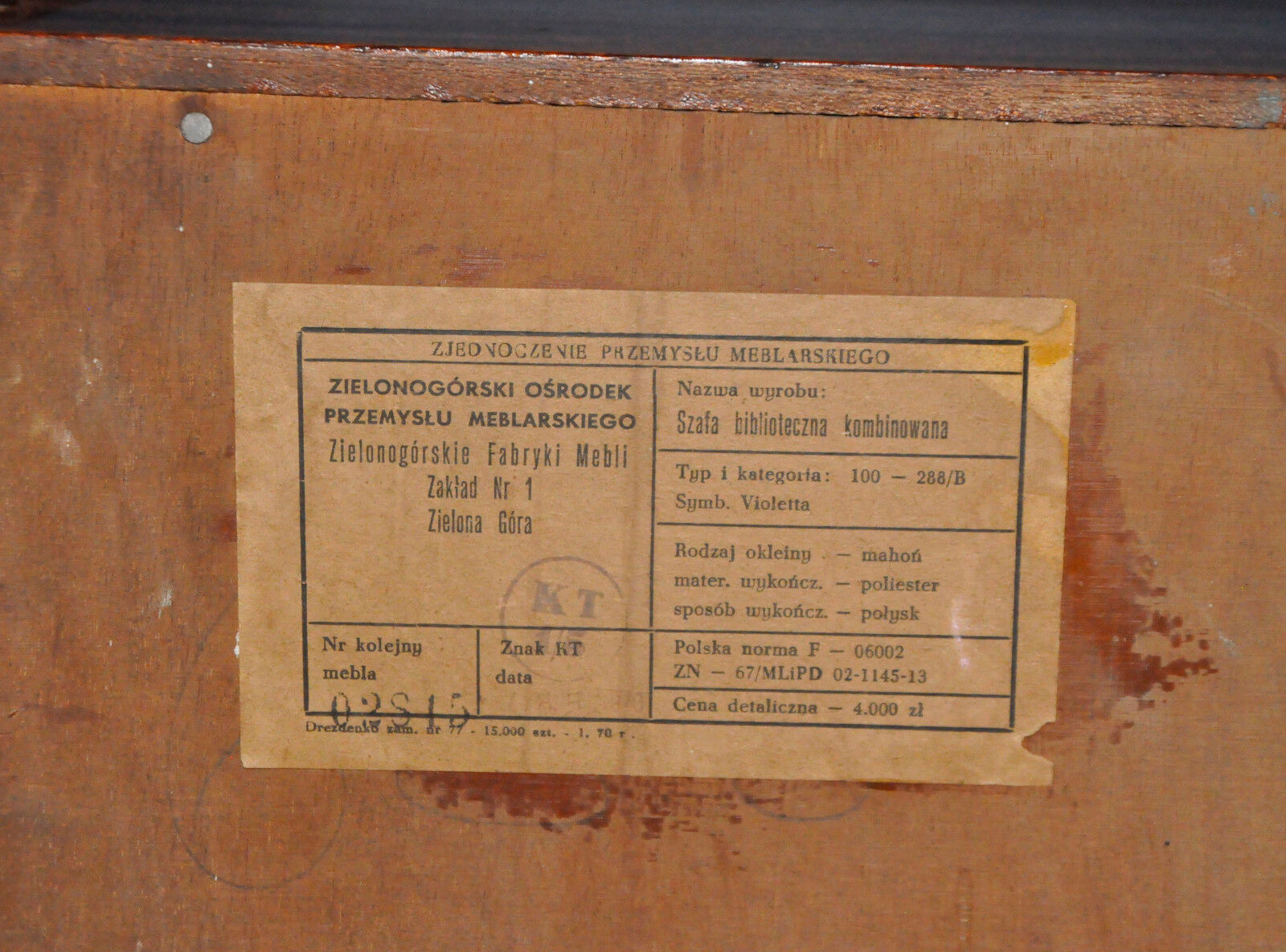 Commode Violetta, People's Republic of Poland