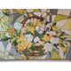Huile sur toile Jean Cheynel "Variation florale"