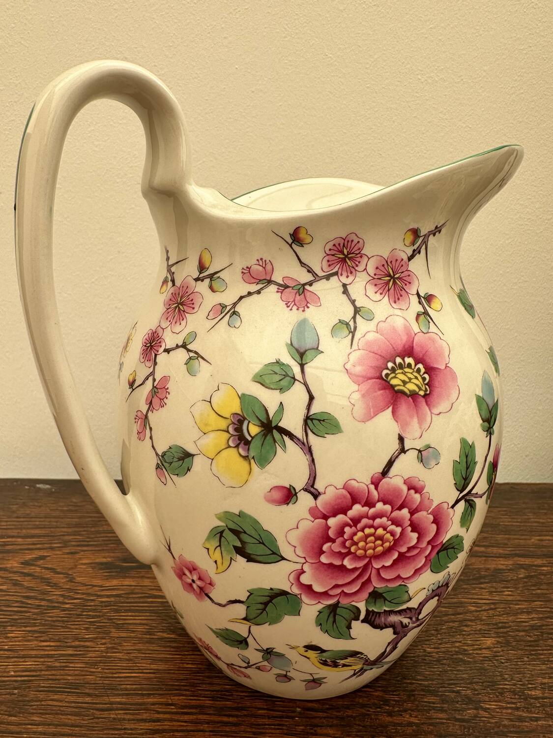 James kent old foley england water pitcher - vintage english porcelain