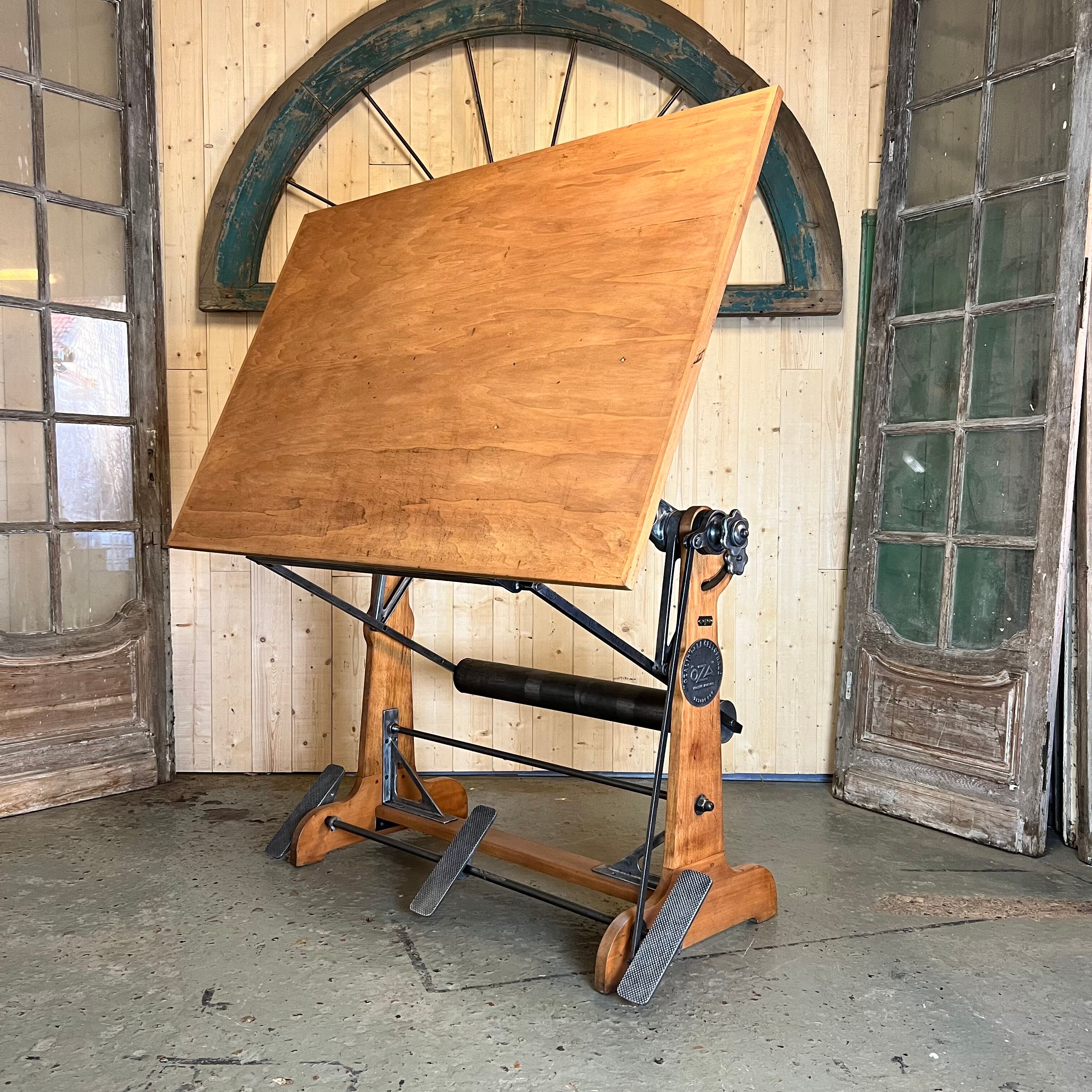 Architect drawing table OZA "La Cellophane" Ozalid Bezon 1920