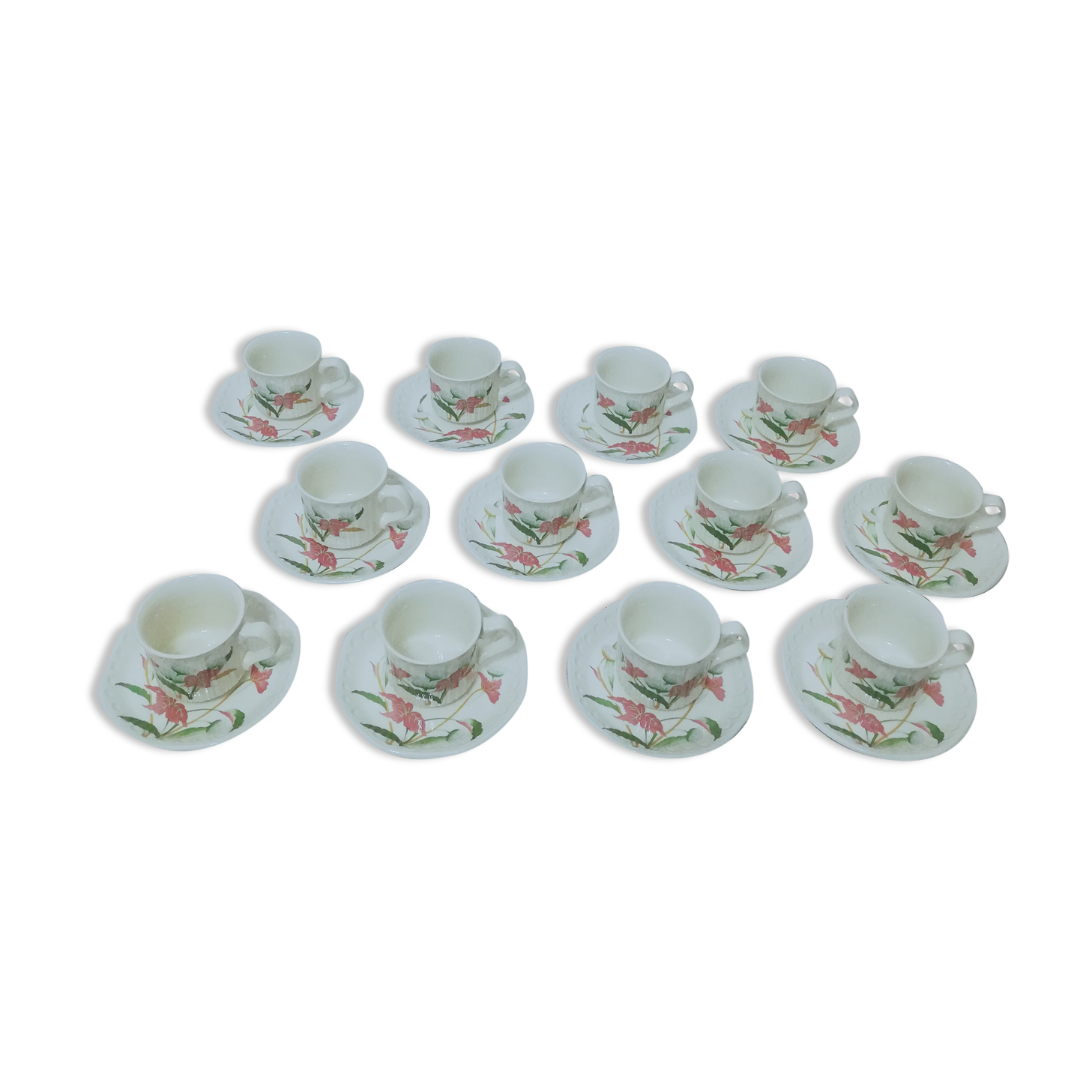 Pontesa Spanish porcelain coffee set