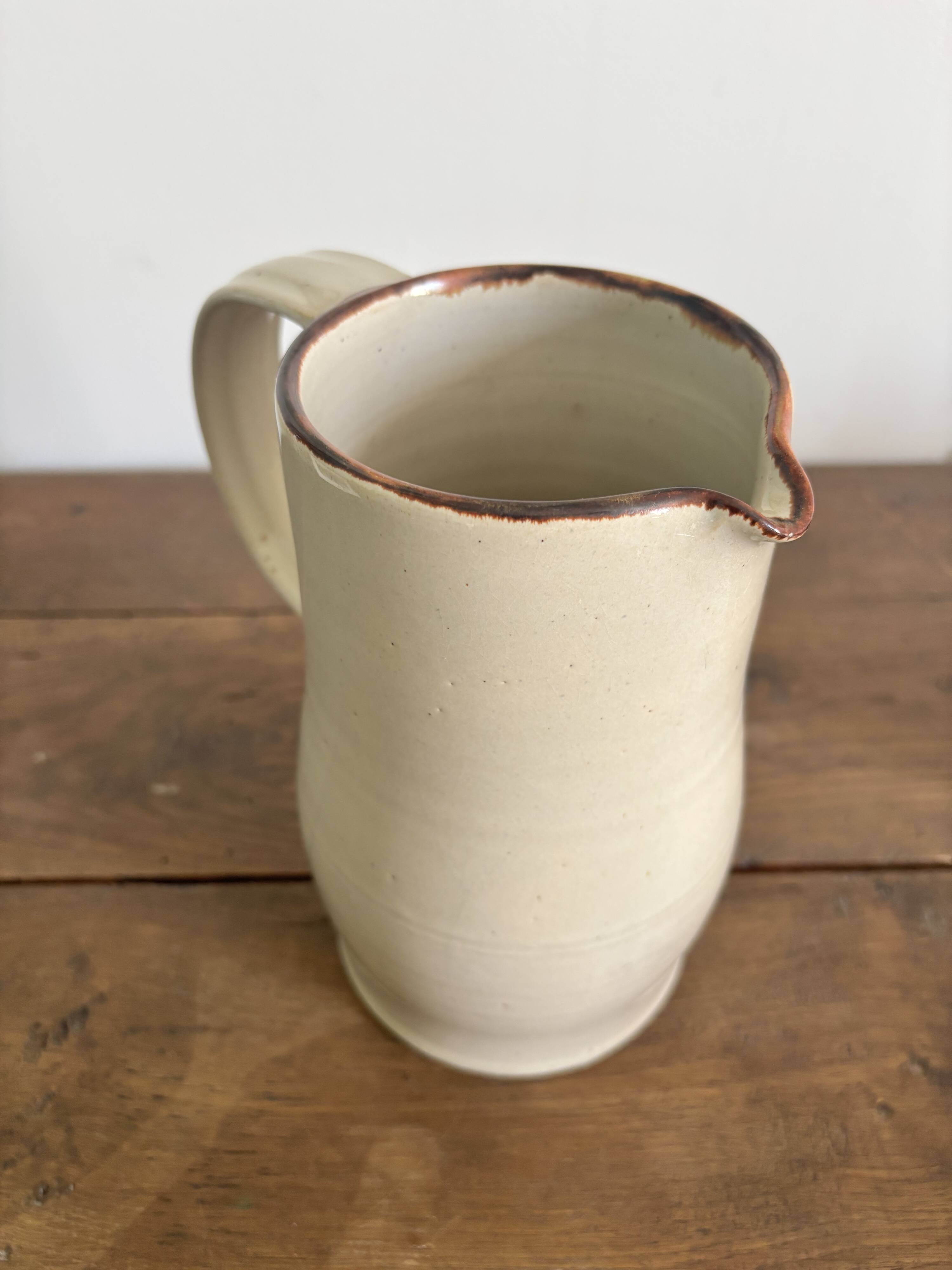 Vase ancienn en grès émaillé, marquée Arts Ceram Grand Feu