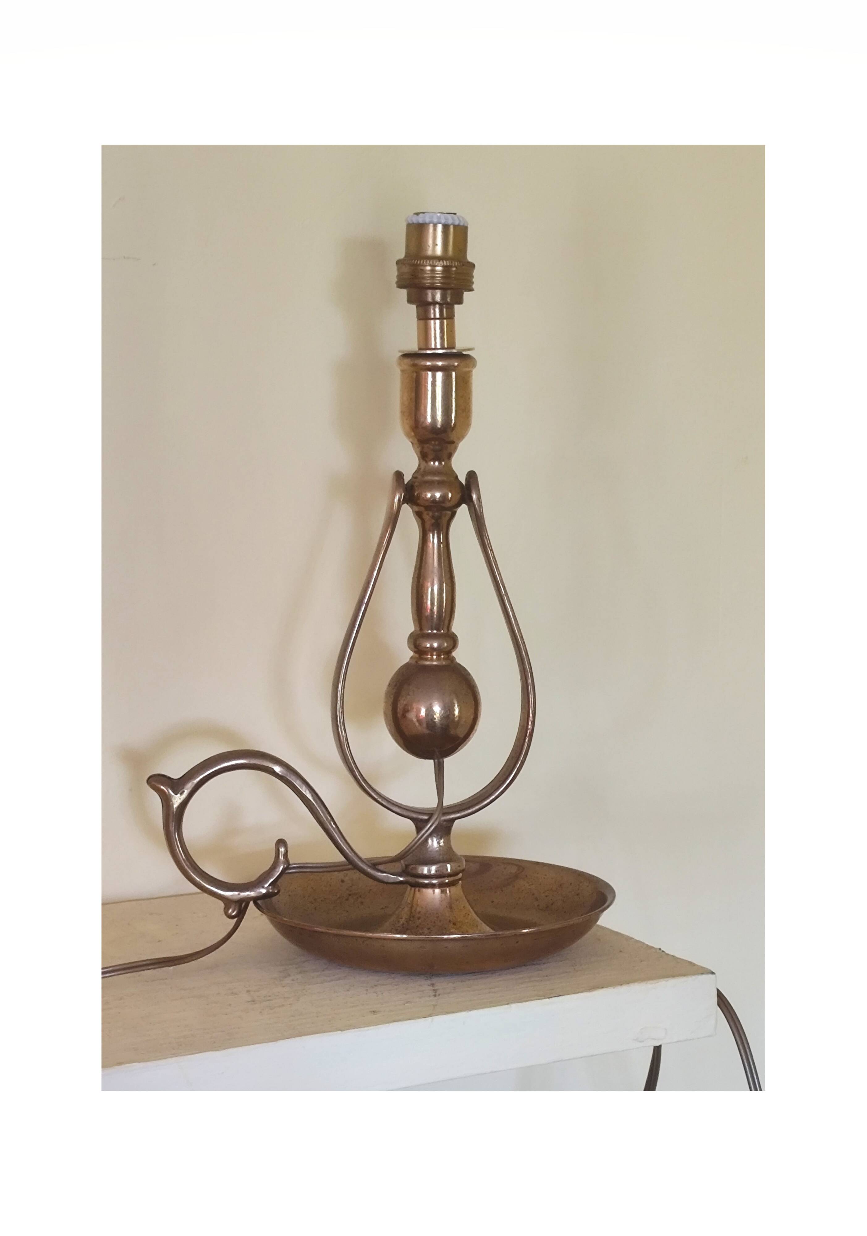 Marine lamp in bronze and brass - bronze swing lamp