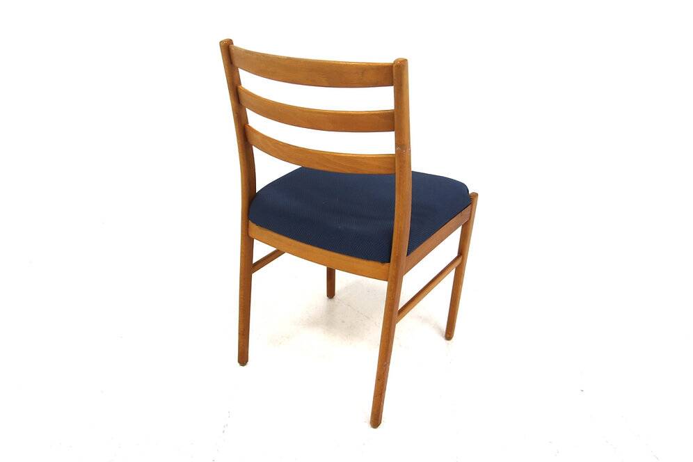 Set of 4 Scandinavian beech chairs, Sweden, 1960