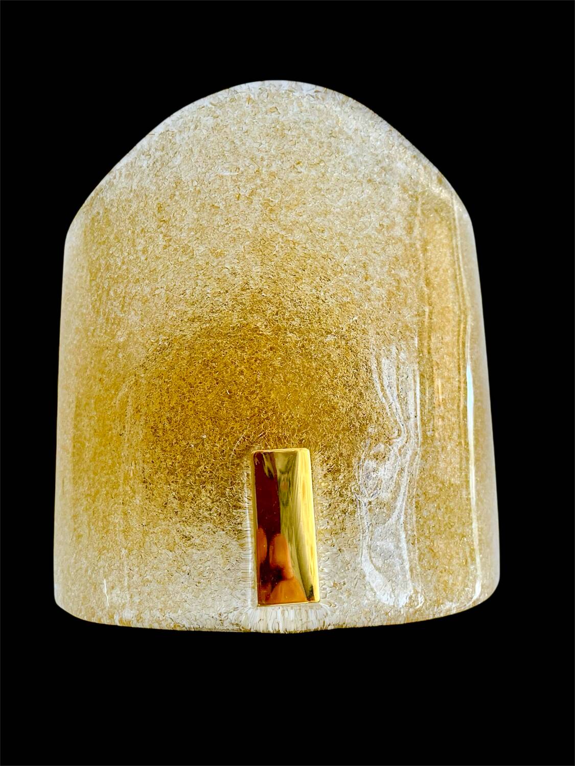 6 Murano glass sconces with gold inlays, Italy 1990
