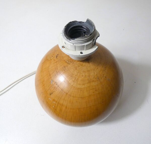 Lampe de Bureau Mid-Century en Bois IMT Italy design Vintage signé