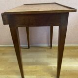 Small walnut writing table. 1 drawer, excellent condition.