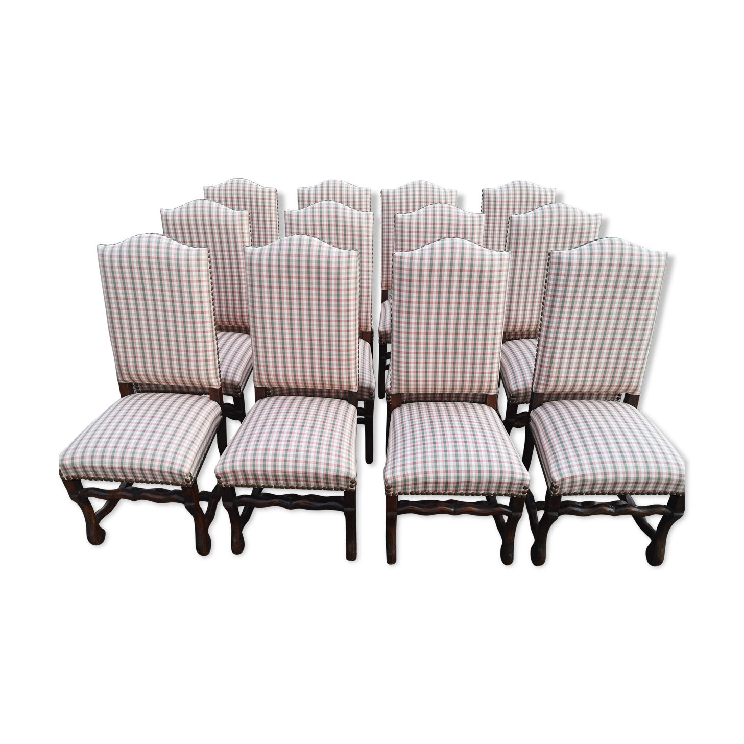 12 Louis XIII chairs