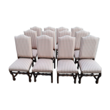 12 Louis XIII chairs