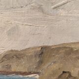 Tableau huile sur toile marine signée