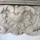 Louis XV style fireplace in white Carrara marble 19th century