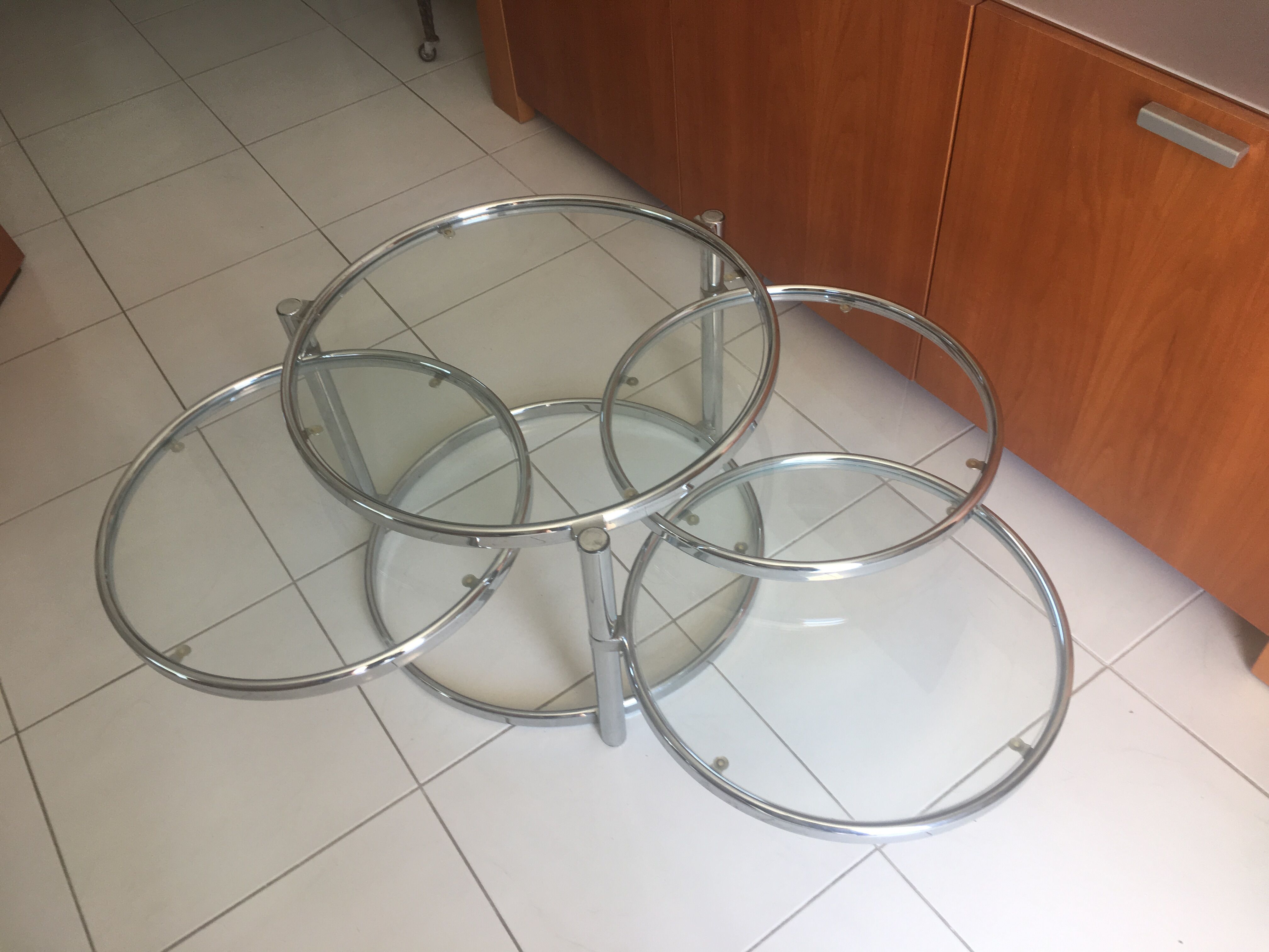 Table basse 4 plateaux vintage