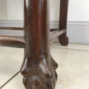Table d'appoint en bois de fer et marbre de Chine Circa 1900