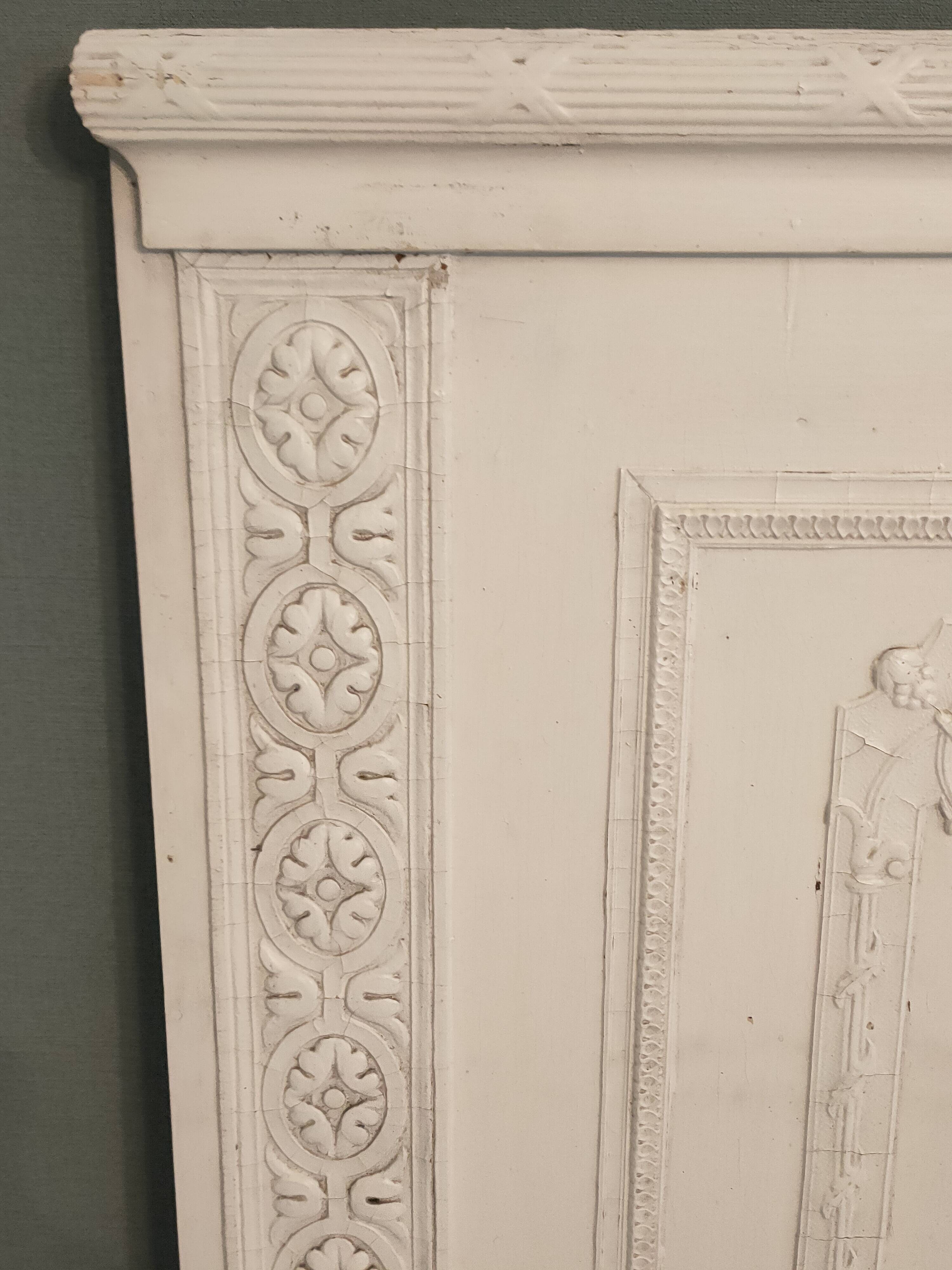 trumeau mirror from the 1920s in painted wood
