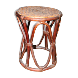 Rattan side table