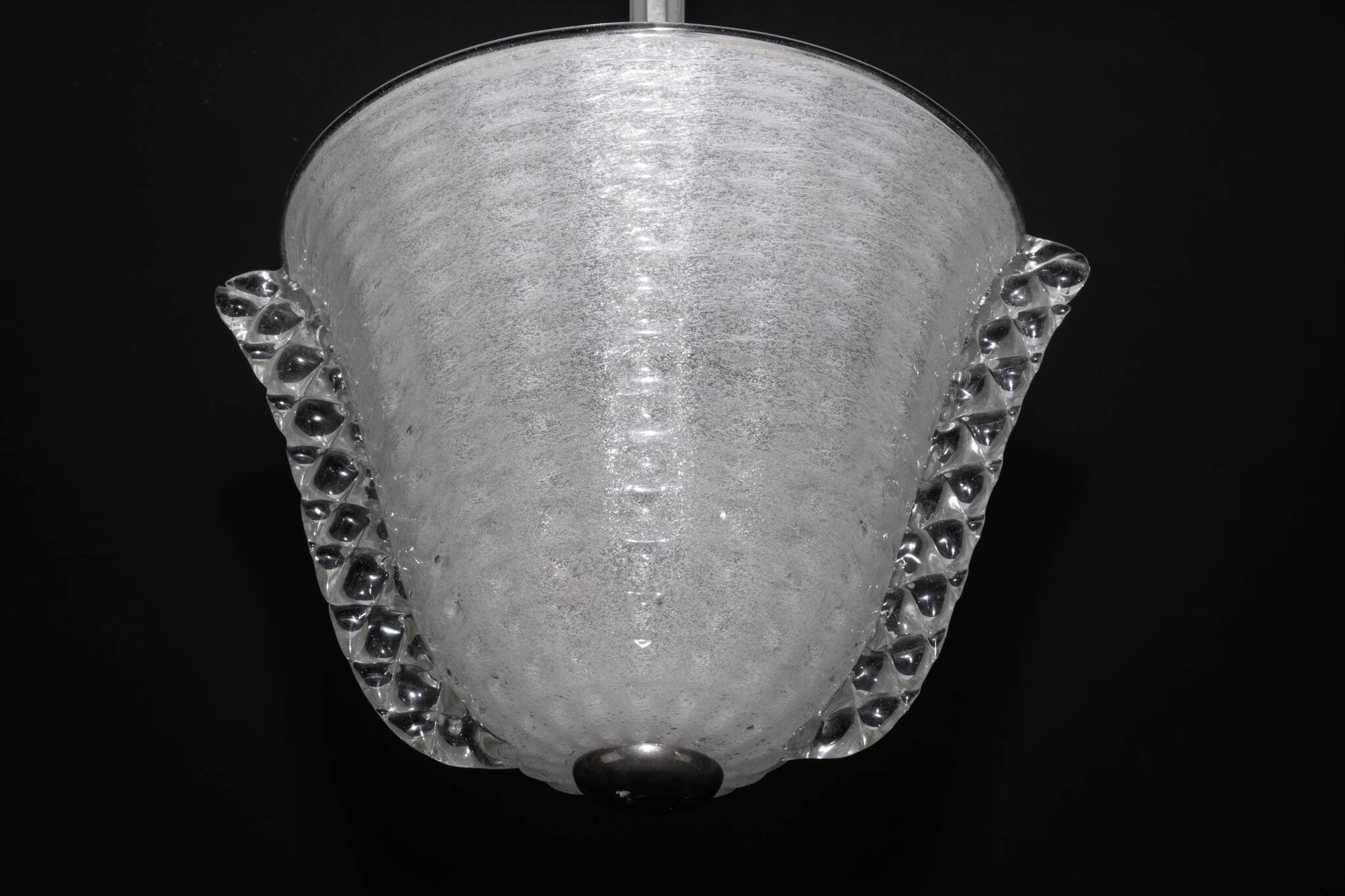 Rare Art Deco Ercole Barovier chandelier in  Murano glass. Italy 1940