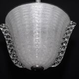 Rare Art Deco Ercole Barovier chandelier in  Murano glass. Italy 1940