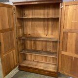 Vintage Parisian solid oak cabinet