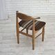 1960s, Danish design by Henning Kjærnulf, et of 4 chairs, wool, oak wood.
