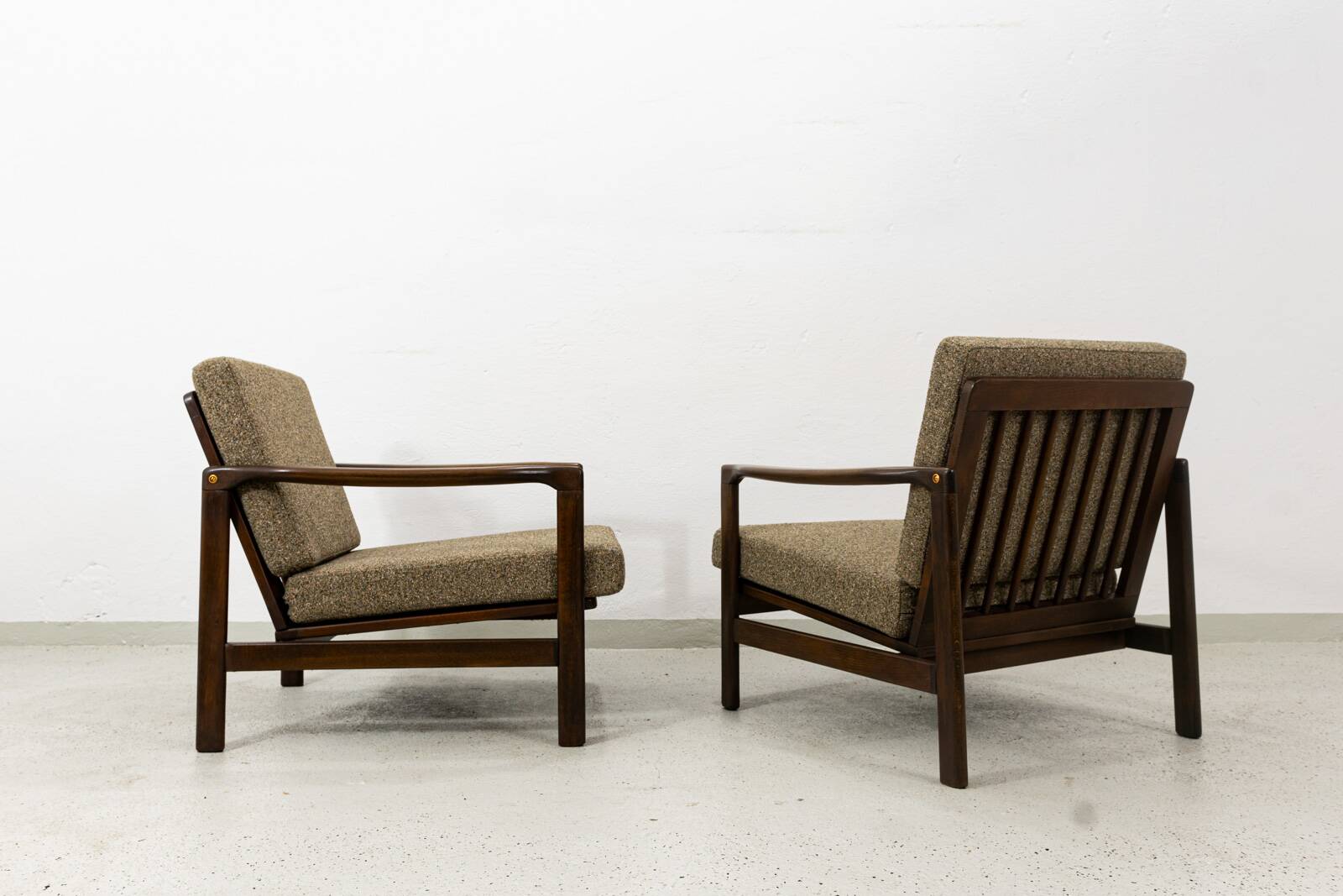 Fauteuils Mid-Century par Zenon Bączyk, années 1960, ensemble de 2