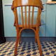 Ancien fauteuil Baumann en bois courbé