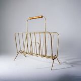 Porte-revue vintage en laiton