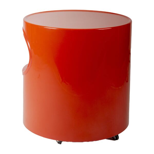 Table d’Appoint Rouge Giano Giano Vano par Emma Gismondi pour Artemide