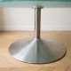 Frosted glass and metal coffee table, 1970s.